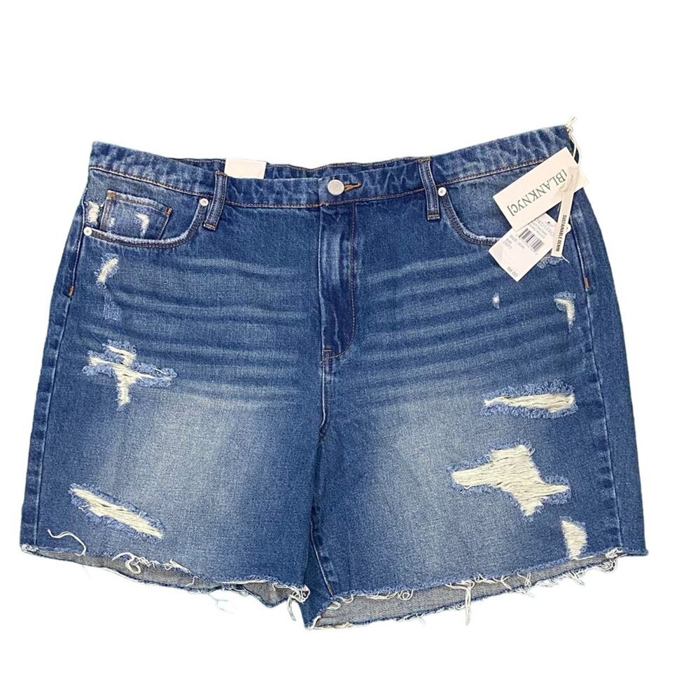Blank NYC Women’s Plus Size Distressed Denim Shorts, NEW  Size 20W